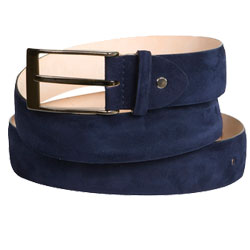 Suede Belt Navy